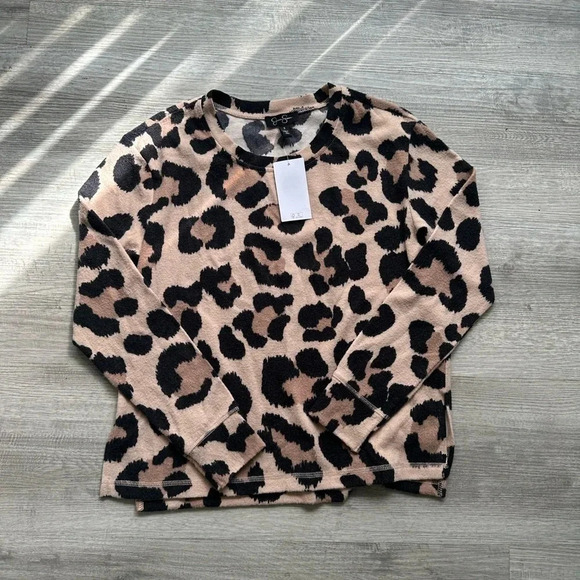 Jessica Simpson Leopard pajamas set Sz S comfy soft 🐈⬛ - Picture 2 of 4
